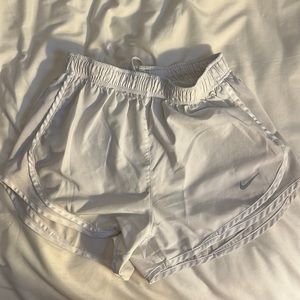 White nike shorts size s